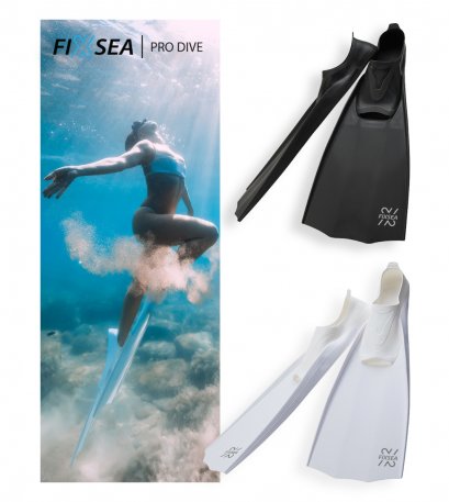 Fin ตีนกบ ครีบดำน้ำ ฟินฟรีไดฟ์ รุ่น Pro คุณภาพสูง ออกแบบ FIXSEA